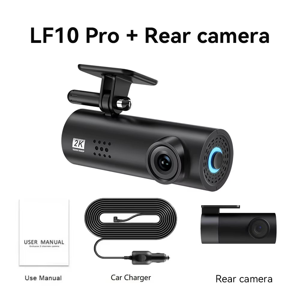 NOYAFA LF10 4K Front Dashcam with Loop Recording, Auto Overwrite, and Time Overprint Video Playback