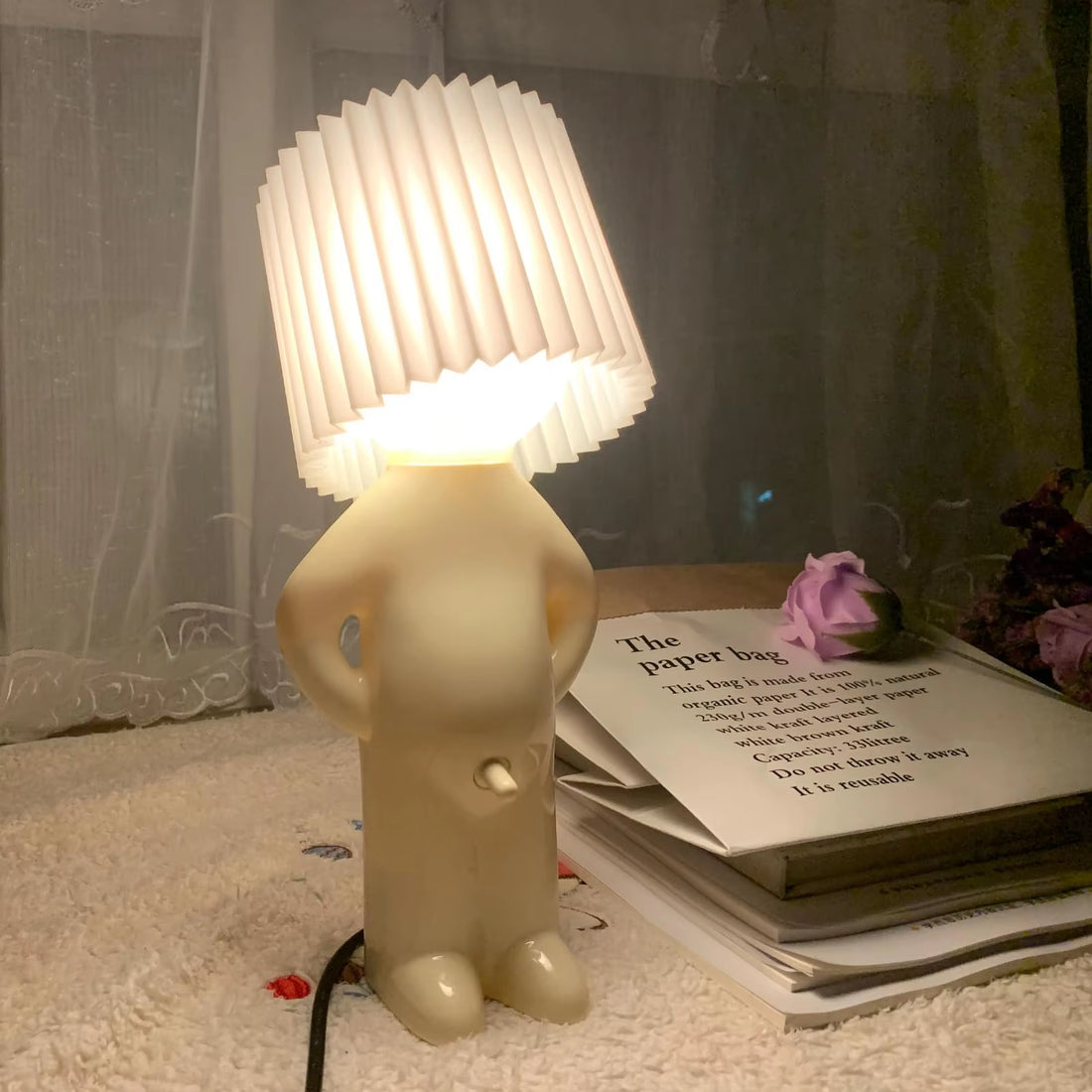 Innovative Compact Book Light - Elegant Night Lamp for Children's Rooms and Bedside Decor