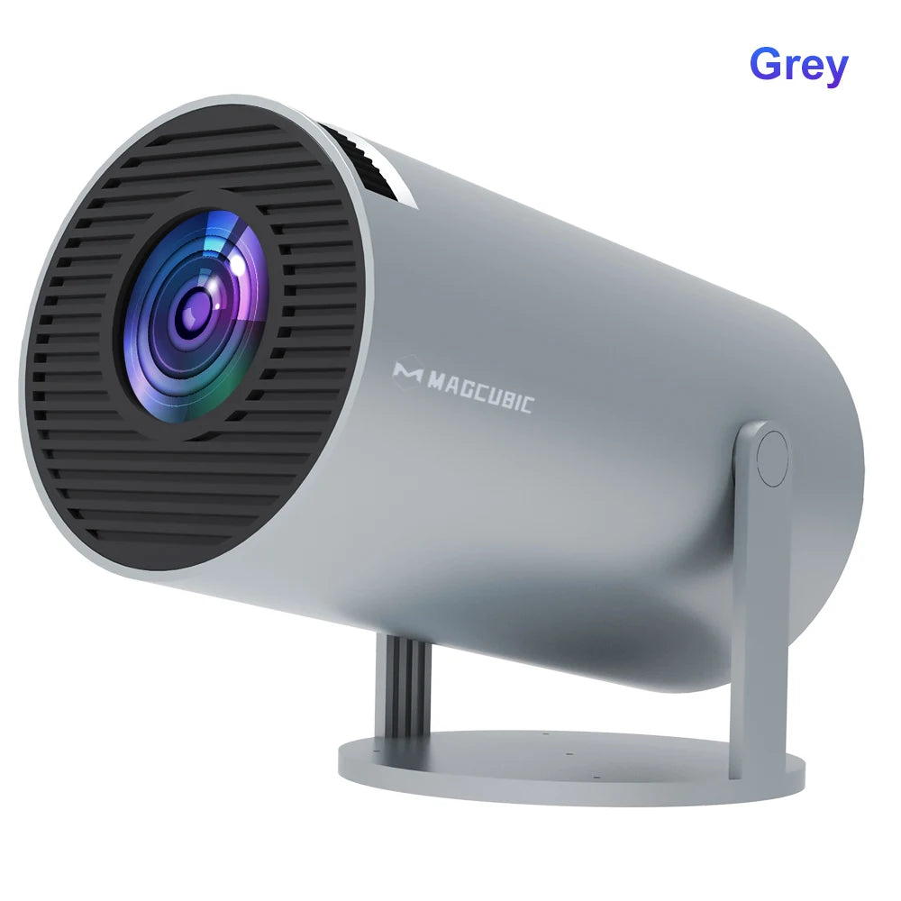 Magcubic HY300 Pro 4K Android 11 Projector with Dual Wi-Fi, 260 ANSI Lumens, 180° Flexibility, and Bluetooth 5.0 for Outdoor Cinema