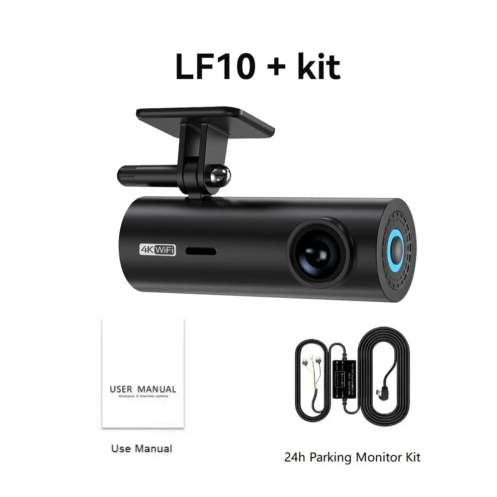 NOYAFA LF10 4K Front Dashcam with Loop Recording, Auto Overwrite, and Time Overprint Video Playback