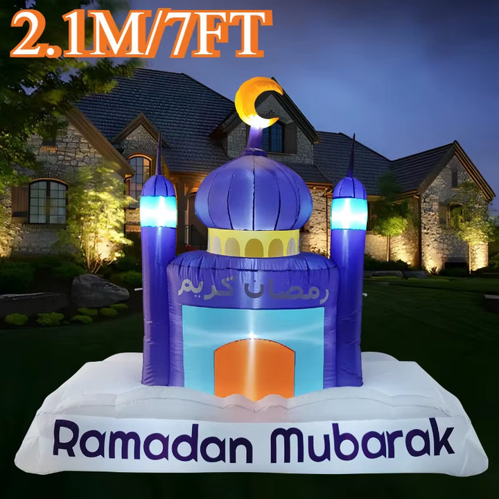 7FT Islamic Castle Inflatable Decoration for Eid Al Fitr and Ramadan Celebrations