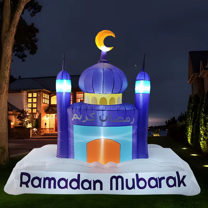 7FT Islamic Castle Inflatable Decoration for Eid Al Fitr and Ramadan Celebrations