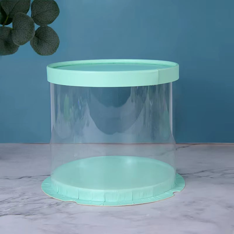 Transparent Round PVC Cake Boxes for Gift Packaging - Perfect for Birthdays, Weddings, Anniversaries, and Events - Available in 4 and 6 Inch Sizes