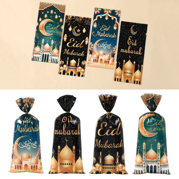 Ramadan Cookie Bags with Strap - Available in 25, 50, or 100 Pieces for Eid Mubarak Gifts and Islamic Celebrations