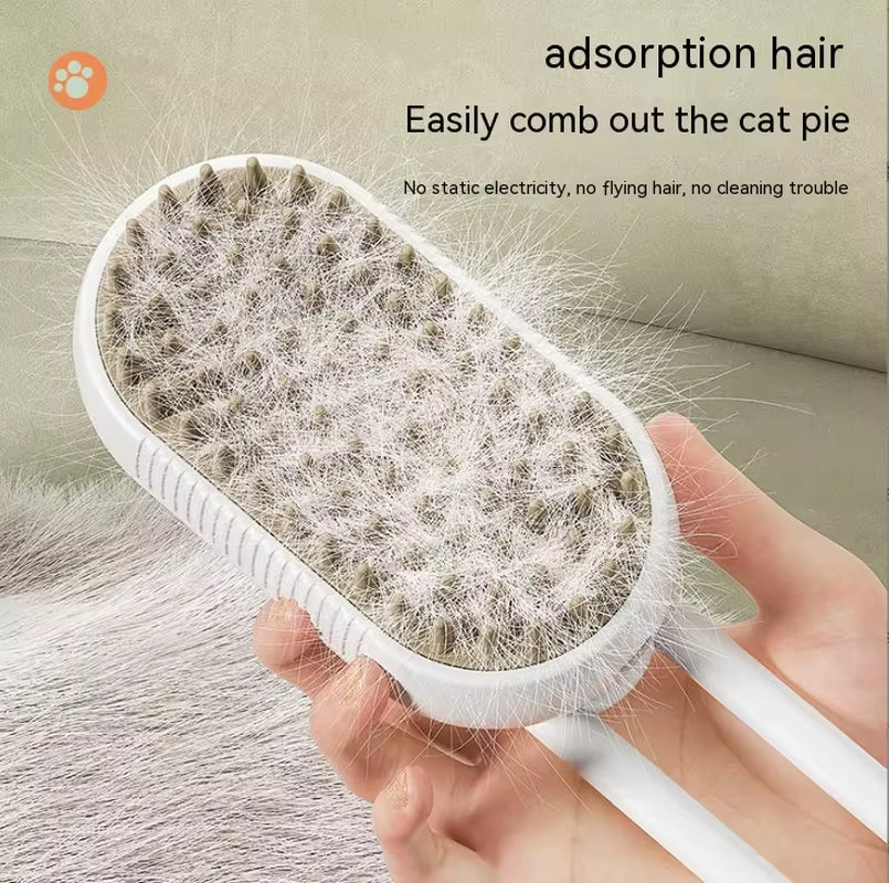 Electric Pet Spray Comb for Cats and Dogs - One-Touch Grooming and Massage Tool