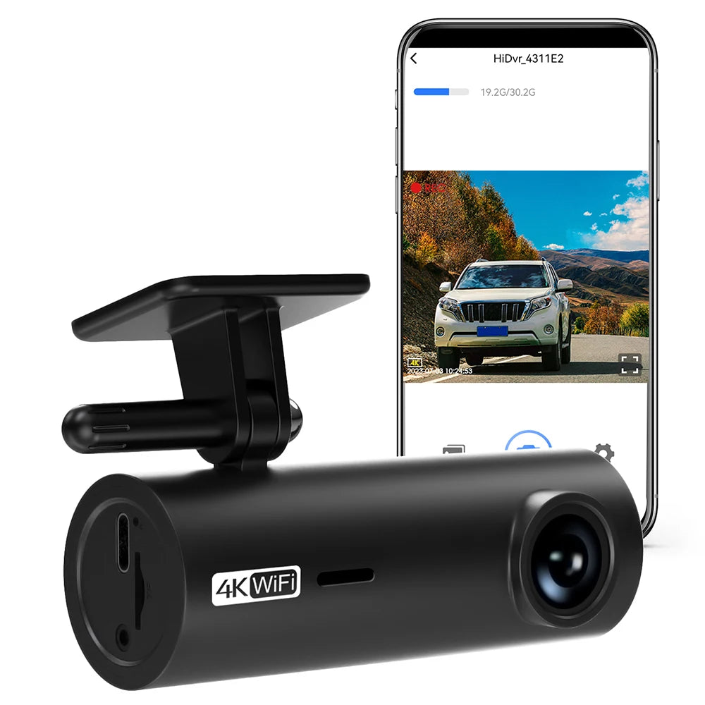 NOYAFA LF10 4K Front Dashcam with Loop Recording, Auto Overwrite, and Time Overprint Video Playback