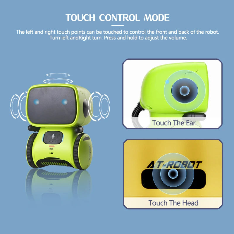 Voice-Activated Interactive Toy Robot - Smart Dancing Robot for Children with Touch Features - Ideal Birthday Gift