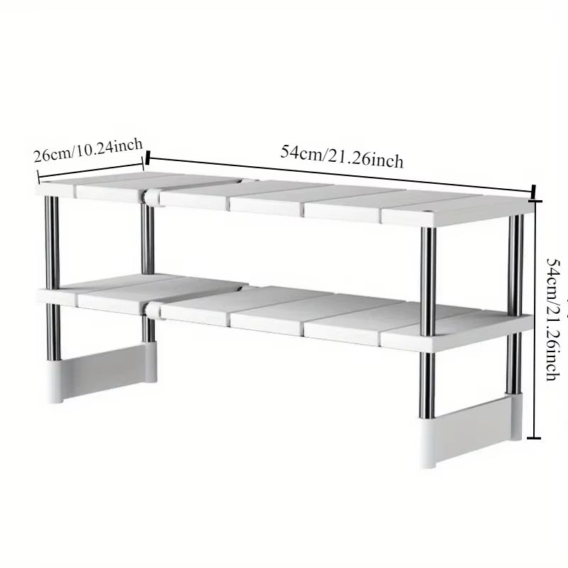 Stainless Steel Expandable Multi-Layer Kitchen Sink Storage Rack