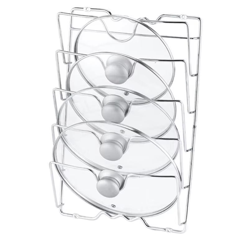 Stainless Steel Pot Lid Organizer and Rack for Kitchen Accessories