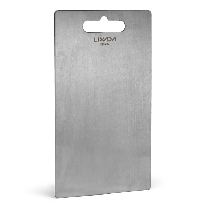 Lixada 1.8MM Titanium Cutting Board for Home and Outdoor Cooking, Camping, and Hiking