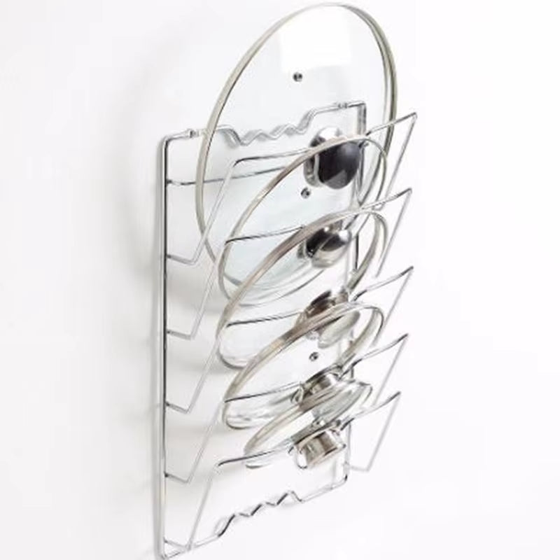 Stainless Steel Pot Lid Organizer and Rack for Kitchen Accessories