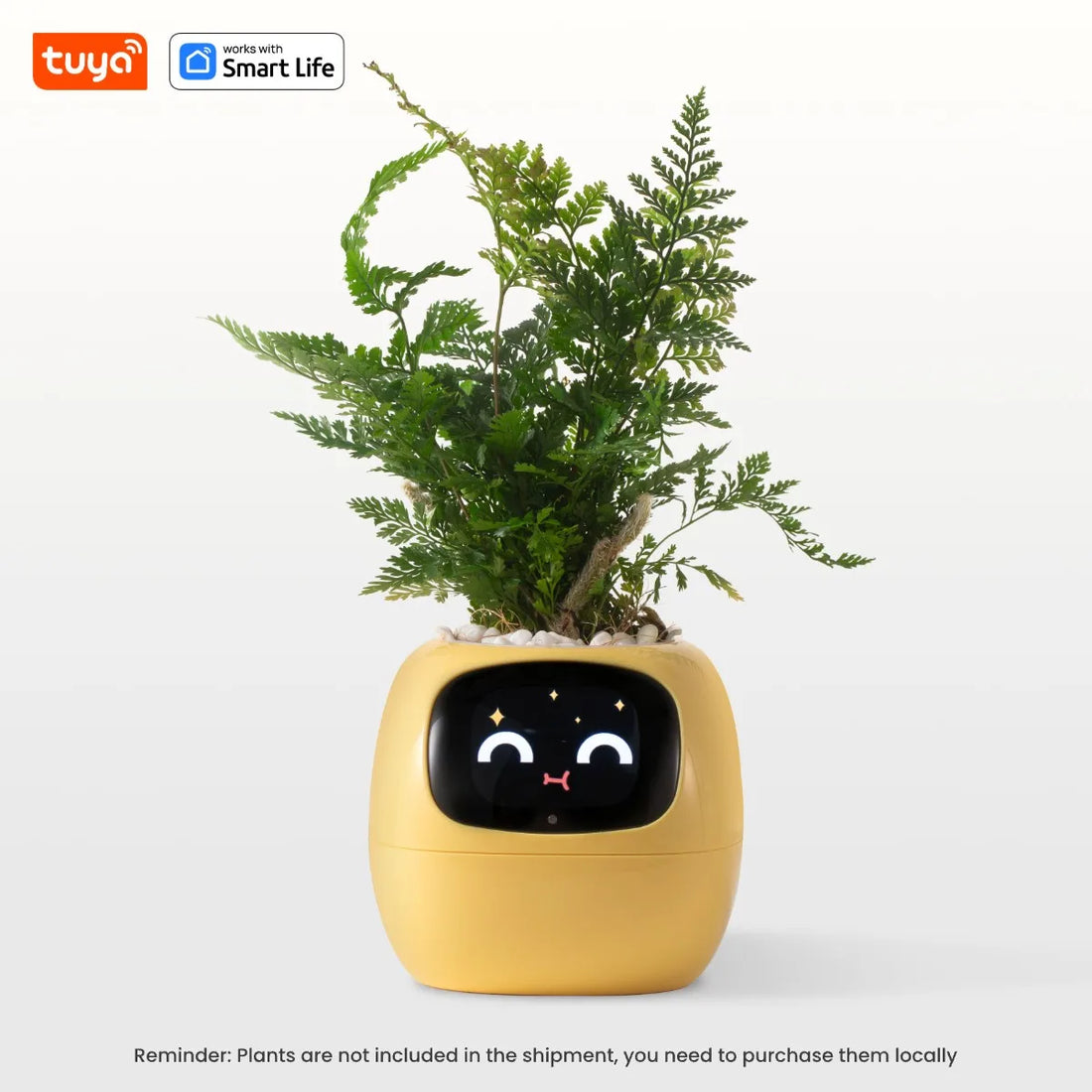 Tuya Ivy Smart Planter: 49+ Expressions, 7 Smart Sensors, and AI Technology for Effortless Plant Care